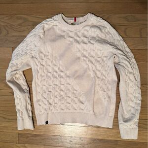 Tracksmith Prospect Sweater Off-White Cable Knit